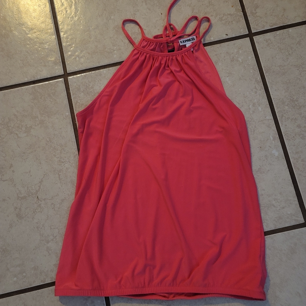 Express Coral/pink  Halter Top